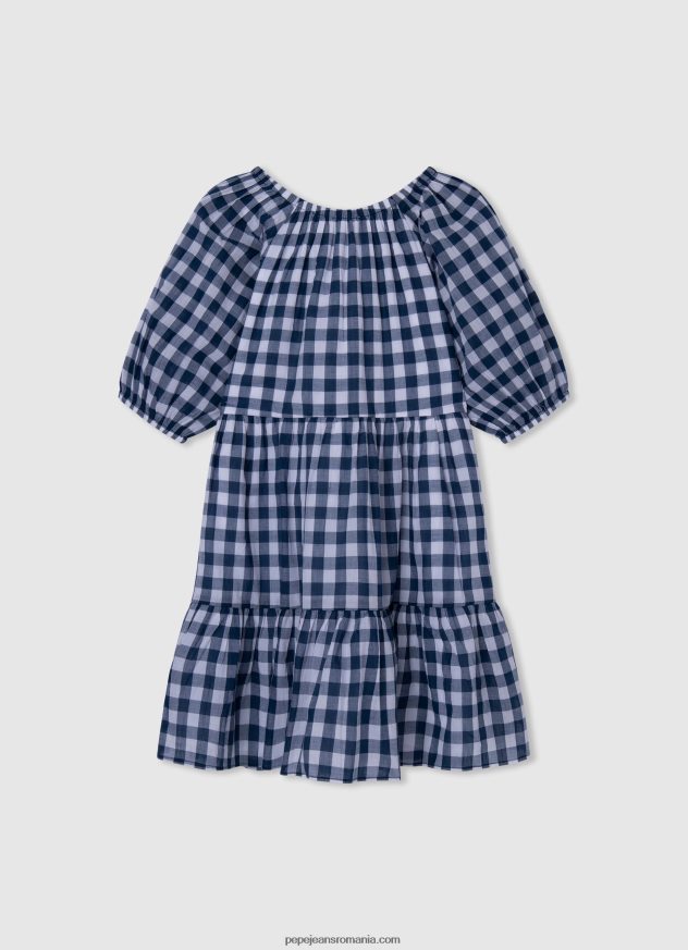 rochie cu imprimeu in carouri fată Pepe Jeans multi 6Z0R461372