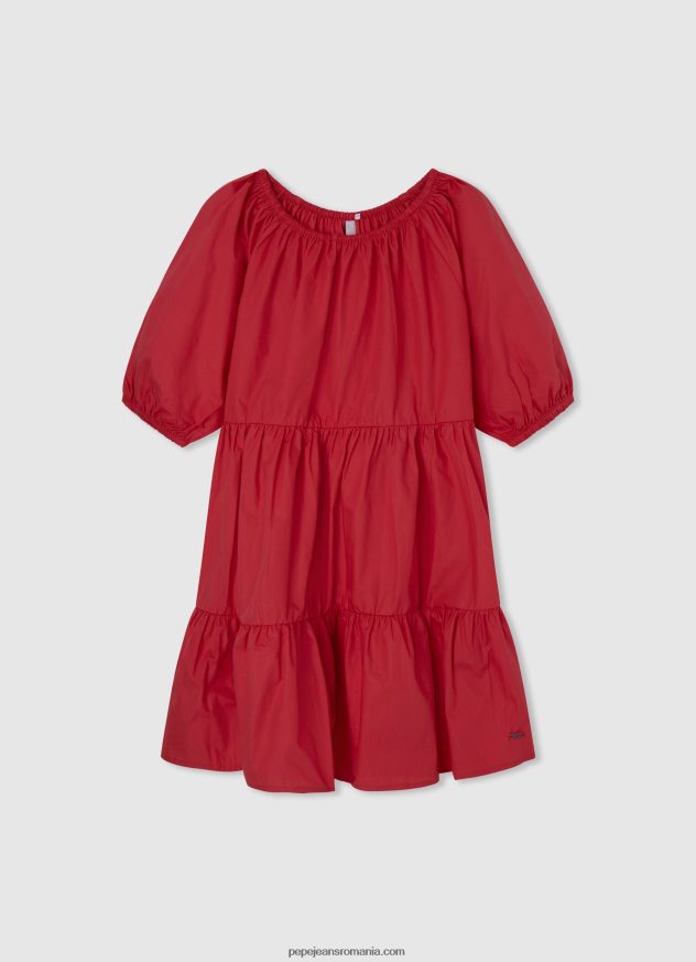 rochie cu imprimeu în dungi fată Pepe Jeans ocean 6Z0R461377