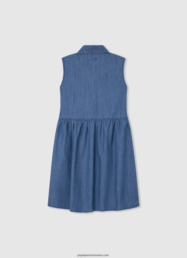 rochie din denim cu maneci cu armhole fată Pepe Jeans denim 6Z0R461385