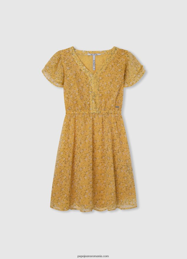 rochie din sifon floral fată Pepe Jeans multi 6Z0R461400