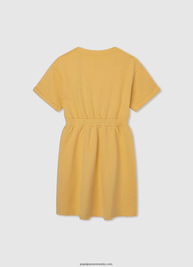 rochie mini cu guler rotunjit fată Pepe Jeans strălucire 6Z0R461389