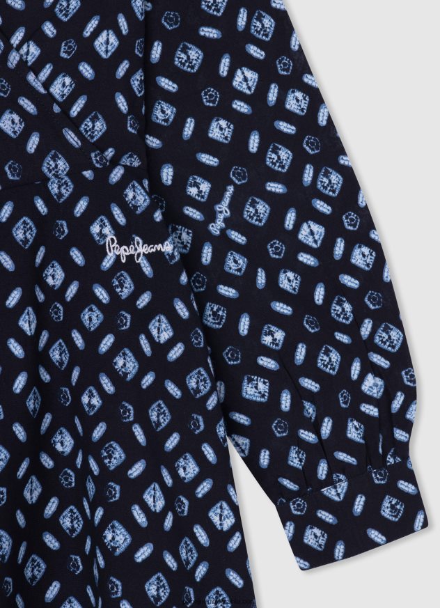 rochie scurtă cu imprimeu geometric fată Pepe Jeans multi 6Z0R461387