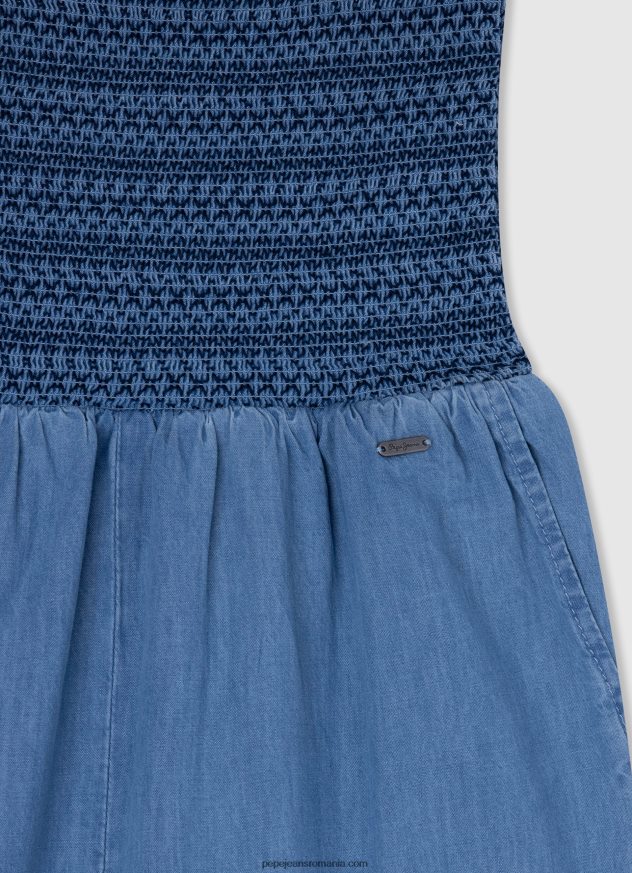 salopetă lungă din denim jammie fată Pepe Jeans dafin 6Z0R461381