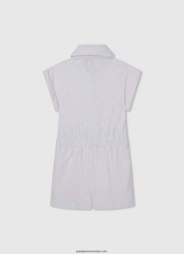 salopetă scurtă ajurata geraldine fată Pepe Jeans mousse 6Z0R461386