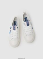 adidasi allen flag vulcanizati băiat Pepe Jeans alb 6Z0R461562 - imagine 2