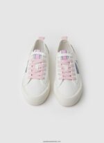 adidasi allen flag vulcanizati femei Pepe Jeans alb 6Z0R46620 - imagine 2