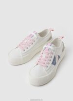 adidasi allen flag vulcanizati femei Pepe Jeans alb 6Z0R46620 - imagine 3