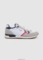 adidași combinați brit bărbați Pepe Jeans alb 6Z0R461182 - imagine 2