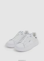 adidași eaton din piele bărbați Pepe Jeans alb 6Z0R461208 - imagine 2