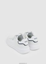adidași eaton din piele bărbați Pepe Jeans alb 6Z0R461208 - imagine 4