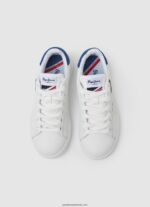 adidași player de bază din piele băiat Pepe Jeans alb 6Z0R461524 - imagine 2