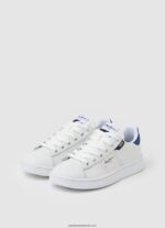 adidași player de bază din piele băiat Pepe Jeans alb 6Z0R461524 - imagine 3