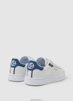 adidași player de bază din piele băiat Pepe Jeans alb 6Z0R461524 - imagine 4