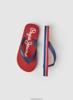 Bay Beach șlapi de bază pentru plajă băiat Pepe Jeans roșu 6Z0R461556 - imagine 2