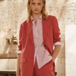 blazer de in, cu o formă relaxată femei Pepe Jeans studio roșu 6Z0R46109