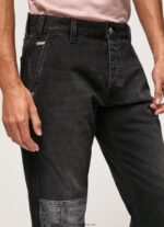blugi Adams cu talie medie relaxat bărbați Pepe Jeans denim 6Z0R46815 - imagine 3