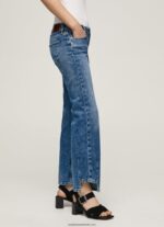 blugi alex cu talie joasă, drepte femei Pepe Jeans denim 6Z0R4624 - imagine 3