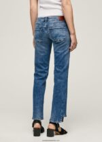 blugi alex cu talie joasă, drepte femei Pepe Jeans denim 6Z0R4624 - imagine 5