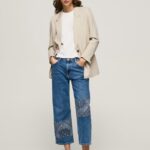 blugi ani relaxed fit cu talie medie femei Pepe Jeans denim 6Z0R4687