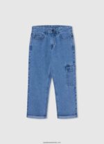 blugi archie cu talie medie relaxed fit băiat Pepe Jeans denim 6Z0R461574 - imagine 5