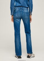 blugi aubrey slim fit cu talie medie femei Pepe Jeans denim 6Z0R4668 - imagine 4