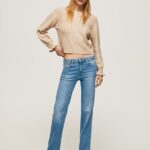 blugi aubrey slim fit cu talie medie femei Pepe Jeans denim 6Z0R4669