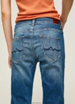 blugi carey cu talie medie relaxed fit femei Pepe Jeans denim 6Z0R4680 - imagine 5