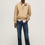 Blugi cu fermoar kingston cu talie obișnuită, cu potrivire obișnuită bărbați Pepe Jeans denim 6Z0R46798