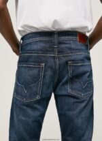 Blugi cu fermoar kingston cu talie obișnuită, cu potrivire obișnuită bărbați Pepe Jeans denim 6Z0R46798 - imagine 4