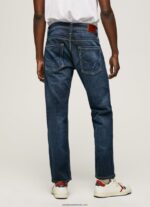Blugi cu fermoar kingston cu talie obișnuită, cu potrivire obișnuită bărbați Pepe Jeans denim 6Z0R46798 - imagine 5