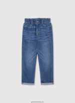 blugi cu talie înaltă reese taper fit fată Pepe Jeans denim 6Z0R461366