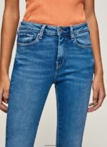 blugi cu talie înaltă regent skinny fit femei Pepe Jeans denim 6Z0R4658 - imagine 3