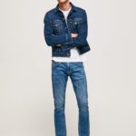 blugi cu talie medie, cu talie medie bărbați Pepe Jeans denim 6Z0R46803