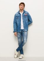 blugi cu talie medie stanley cu ajustare regulată bărbați Pepe Jeans denim 6Z0R46808
