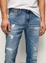 blugi cu talie medie stanley cu ajustare regulată bărbați Pepe Jeans denim 6Z0R46808 - imagine 3