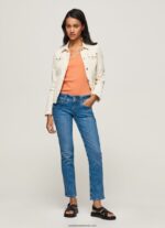 blugi gen straight fit cu talie mijlocie femei Pepe Jeans denim 6Z0R4634