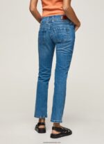 blugi gen straight fit cu talie mijlocie femei Pepe Jeans denim 6Z0R4634 - imagine 4