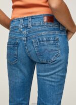 blugi gen straight fit cu talie mijlocie femei Pepe Jeans denim 6Z0R4634 - imagine 5