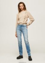 blugi grace slim fit cu talie înaltă femei Pepe Jeans denim 6Z0R4667