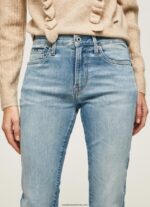 blugi grace slim fit cu talie înaltă femei Pepe Jeans denim 6Z0R4667 - imagine 3