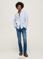 blugi grace slim fit cu talie înaltă femei Pepe Jeans denim 6Z0R4670