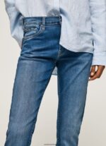 blugi grace slim fit cu talie înaltă femei Pepe Jeans denim 6Z0R4670 - imagine 3
