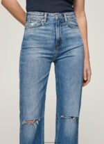 blugi harper evazați cu talie înaltă femei Pepe Jeans denim 6Z0R4664 - imagine 2