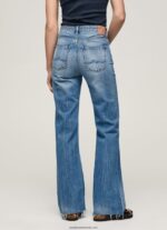 blugi harper evazați cu talie înaltă femei Pepe Jeans denim 6Z0R4664 - imagine 3