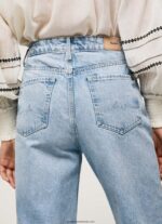 blugi lexa sky cu talie înaltă, cu potrivire largă femei Pepe Jeans denim 6Z0R4678 - imagine 4