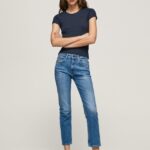 blugi Mary cu talie înaltă, cu ajustare regulată femei Pepe Jeans denim 6Z0R4618