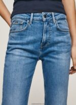 blugi Mary cu talie înaltă, cu ajustare regulată femei Pepe Jeans denim 6Z0R4618 - imagine 3