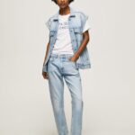blugi Mary cu talie înaltă, cu ajustare regulată femei Pepe Jeans denim 6Z0R4619