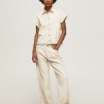 blugi mayfair cu talie medie relaxată femei Pepe Jeans denim 6Z0R4689