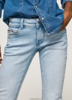 blugi noi Brooke cu talie medie regulată femei Pepe Jeans denim 6Z0R4610 - imagine 3